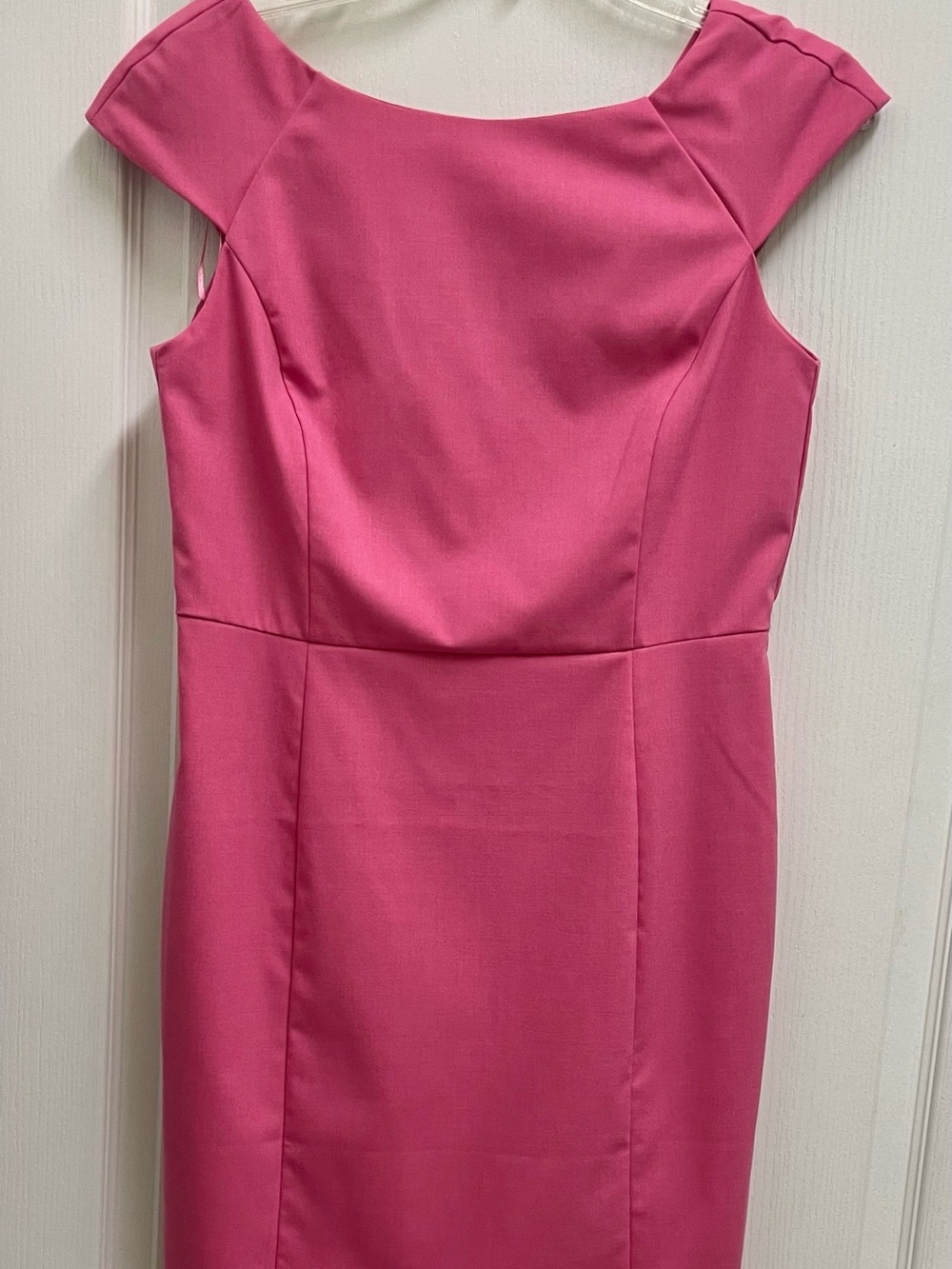 Banana Republic soft Pink Cap-Sleeve Sheath Midi Dress